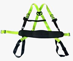 CINTO DE SEGURANÇA PARAQUEDISTA COM 4 PONTOS COM PROTEÇÃO ABDOMINAL VITORIA MARTINS