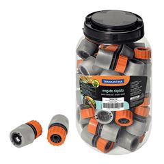 ENGATE RAPIDO 1/2'  DE PLASTICO PARA MANGUEIRA POTE COM 40 PEÇAS TRAMONTINA