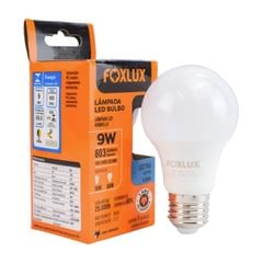 LÂMPADA LED BULBO 9W 3000K AMARELA E27 FOXLUX