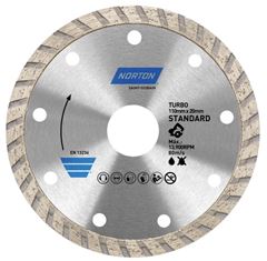 DISCO DIAMANTADO STANDARD TURBO 110X20MM NORTON