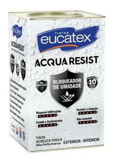 EUCATEX ACQUA RESIST 18L BRANCO FOSCO