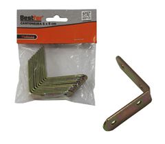 CANTONEIRA PARA MÓVEIS BICROMATIZADO 3X3X1.9CM COM 100 BESTFER