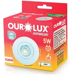 SPOT LED EMBUTIR 05W 3000K REDONDO BRANCO OUROLUX