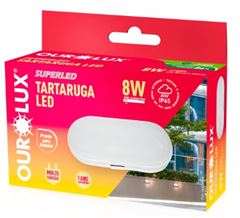 TARTARUGA LED SEM GRADE BRANCO 08W 2700K OUROLUX
