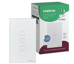 INTERRUTOR SMART TOUCH WIFI EIW1003 BRANCO INTELBRAS