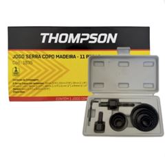 JOGO SERRA COPO PARA MADEIRA COM 11 THOMPSON