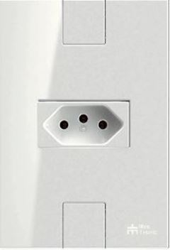 MEC-TRONIC CLICK 1 TOMADA 2P+T 10A HORIZONTAL BR.