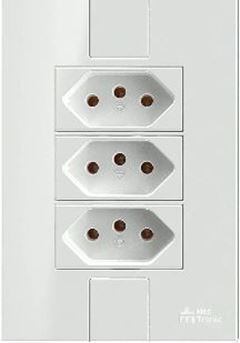 MEC-TRONIC CLICK 3 TOMADA 2P+T 10A BRANCO