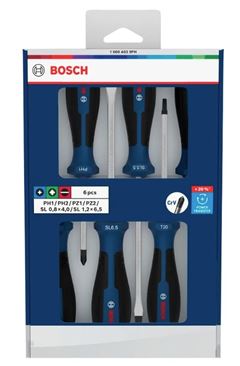 JOGO CHAVE FENDA/PHIL COM 6 BOSCH
