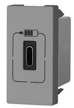 PIAL PLUS+ TOMADA USB 1,5A VERTICAL CINZA
