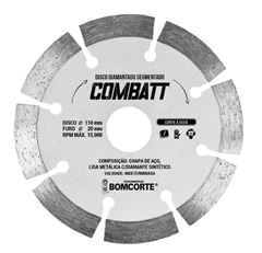 DISCO DIAMANTADO SEGMENTADO 4.3/8  BOM CORTE