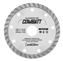 DISCO DIAMANTADO TURBO 4.3/8  BOM CORTE