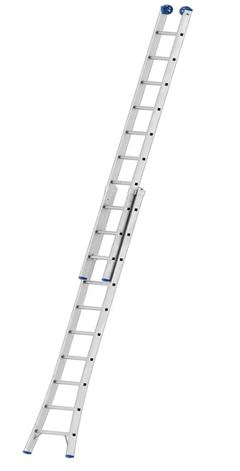 ESCADA EXTENSIVA PROFISSIONAL ALUMINIO 10 DEGRAUS MOR